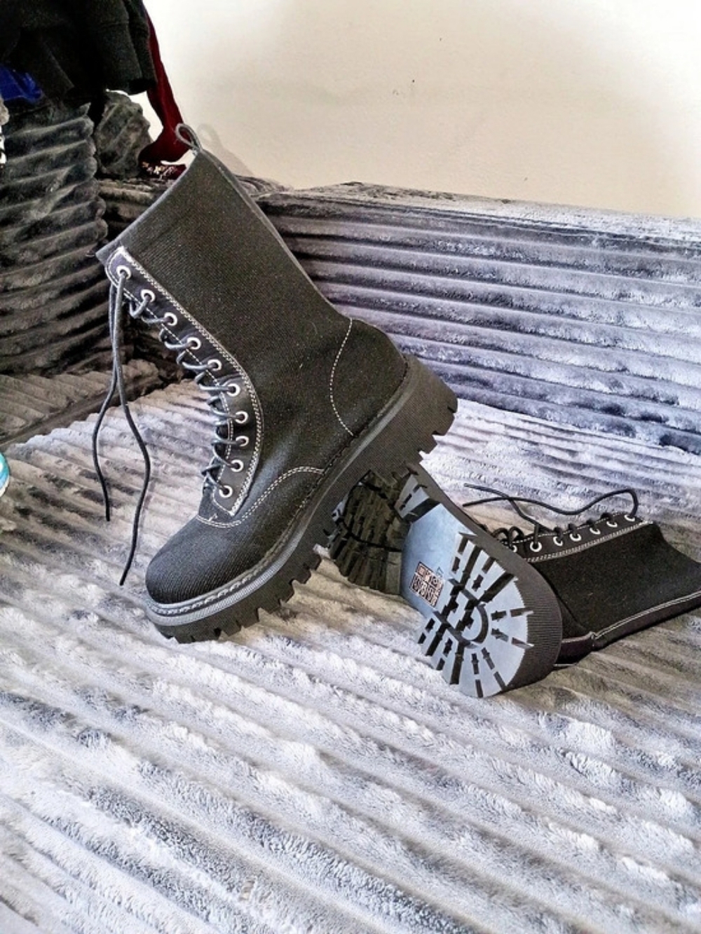 Black Combat Boots Like New